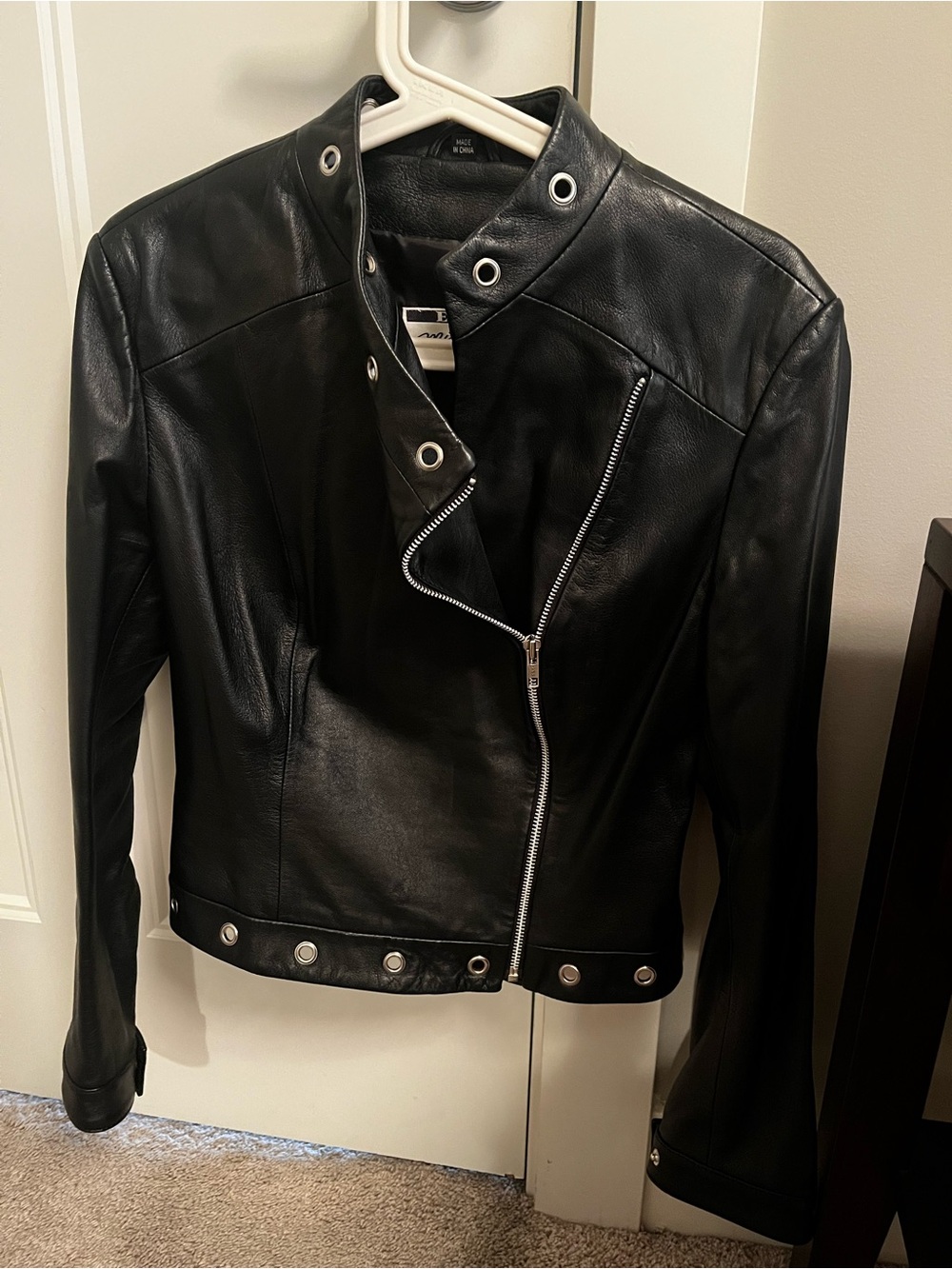 Vintage Ezza Michael Hoban Leather Moto Jacket